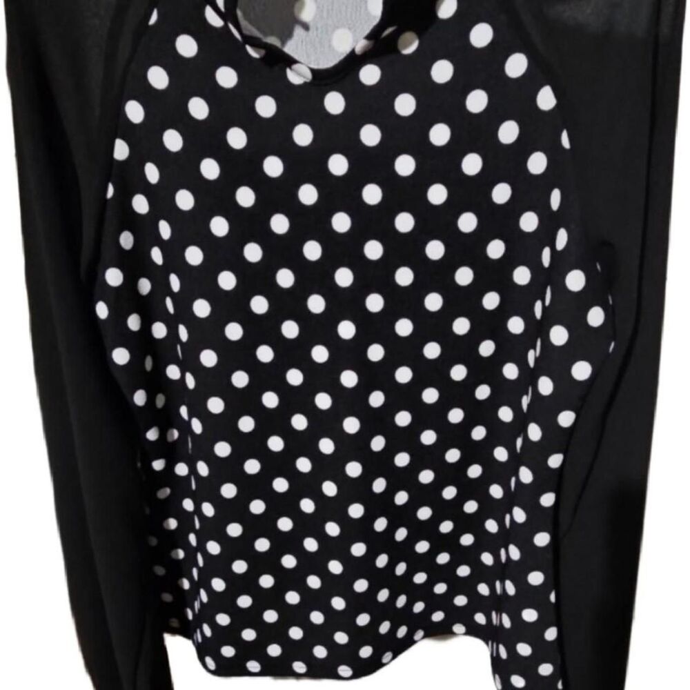 Unbranded Women's Black and White Blouse